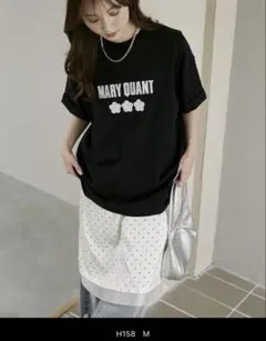 【MARY QUANT × PUBLUX】マリクワロゴTシャツ ブラックのサムネイル