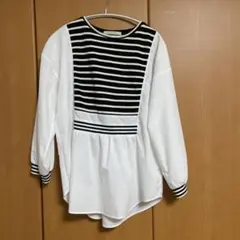 LUCA LADY LUCK LUCA ボーダー切り替え長袖カットソー