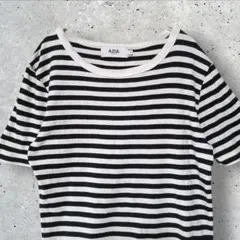 AZUL BY MOUSSY ボーダー 半袖 Tシャツ 綿 M 白黒のサムネイル