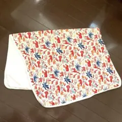haruulala花柄 コットンブランケット
