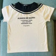 ガールズＴシャツ　160㎝　半袖　ホワイト　肩開き