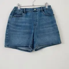 UNIQLO⭐︎キッズ服⭐︎春夏活躍デニム生地ショートパンツ160【中古】C50