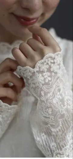 Cawaii レースインナーハイネックトップス FREE アイボリー