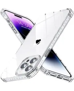 iPhone14Pro用ケース クリア【米軍MIL規格 耐衝撃 】ソフトTPU