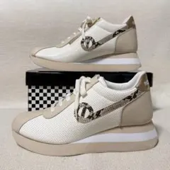 未使用 ノーネーム アイボリー×ベージュ スニーカー 39 SPEED