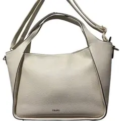 希少✨ FIRANO ショルダーバッグ　2way　ホワイト　レザー