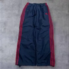 00s adidas nylon wide track pants y2k M