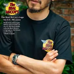 The Real McCoy's ロゴTシャツ MC20001 ブラック