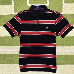 【激レア】フレッドペリーFRED PERRY★半袖ポロシャツ刺繍　月桂樹ロゴ