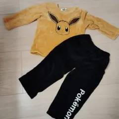 フリース地　ポケモン　イーブイ　パジャマ　120サイズ　サイズアウト品