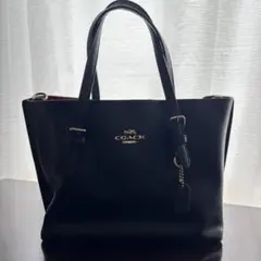 美品 コーチ 北川景子 ドラマ トートバッグ 黒 A4収納可 大容量 保存袋