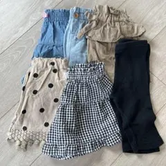 女の子　ハーフパンツ　まとめ売り　80cm