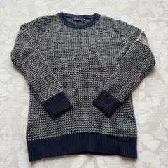 【美品】GENERATE 凹凸編み クルーネック ニット セーター M