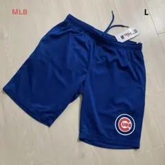 【新品】MLB カブス ハーフパンツ ショートパンツ L 応援 ブルー 短パンのサムネイル