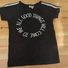 DILASH ディラッシュ メッセージプリント黒Tシャツのサムネイル
