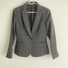 グレー　レディースパンツスーツ　上下