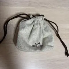 HERMES 巾着袋 コットンポーチ【非売品】のサムネイル