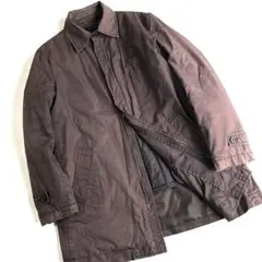 カルバンクラインジーンズ　ステンカラーコート　中綿ライナー付　ユーズド加工　XL