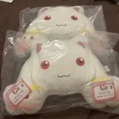 アニプレックスくじ まどか☆マギカ C賞キュウべえダイカットクッション　2点