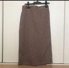 ジーユー チェックタイトスカート