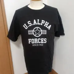 ALPHA INDUSTRIES Tシャツ 黒 U.S.ALPHAのサムネイル