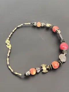 ベネチアンガラスと合金製 ネックレス