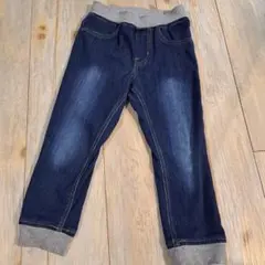 ダークブルーデニムパンツ ゴムウエスト