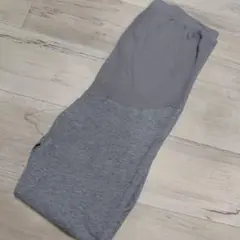 美品！10分丈Lサイズ グレー マタニティスパッツ