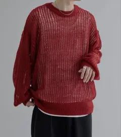 定価4950 epnok モヘアライクメッシュルーズニットのサムネイル