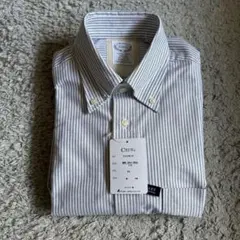 【新品タグ付】CREW 長袖 ボタンダウンシャツ S-80 綿100% 形態安定