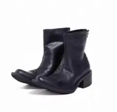y2k Leather Pointed Toe Heel Zip Bootsのサムネイル