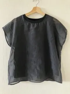 シアークロス レイヤードトップス A DAY IN THE LIFE 黒