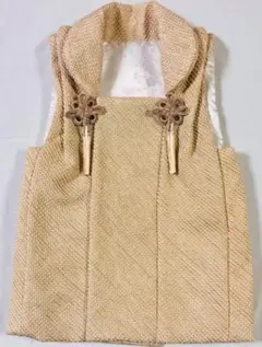 七五三　総絞り　被布　ベージュ