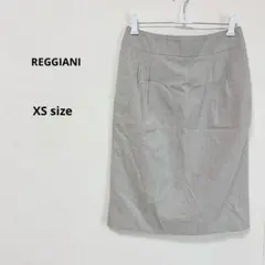REGGIANI レッジャーニ　タイトスカート　XS グレー　ひざ丈　ウール混