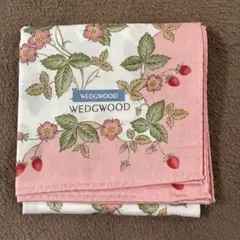 WEDGWOOD ハンカチ ワイルドストロベリー ピンクのサムネイル