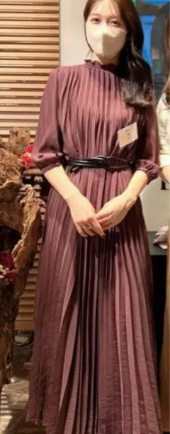 【希少】伊勢丹限定 L’or Youryu Pleats Dress かじまり