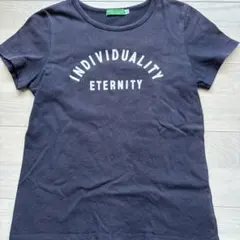 earth music&ecology ロゴTシャツ ネイビーのサムネイル