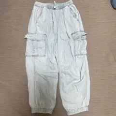 GAPキッズ140デニムジョガーパンツ