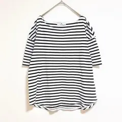 サニーラベル　Tシャツ　ボーダー　F 綿　100% シンプル　カジュアル　春　夏