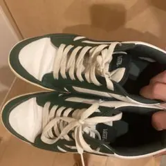 VANS グリーンホワイト スニーカー