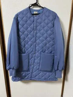 サマンサモスモス　キルティングジャケット 青
