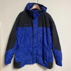 Columbia コロンビア 中綿マウンテンパーカージャケット 青黒 XL