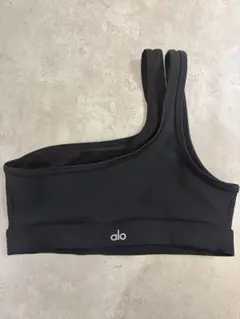 Alo Yoga ワンショルダー スポーツブラ ブラック XS