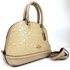 COACH コーチ パテントエンボス 2WAY ハンドバッグ　ショルダーバッグ
