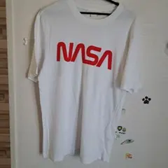 H&M NASA プリント Tシャツ ホワイト S