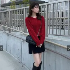 新品タグ付き グレイル ケーブルニットカーディガン [gn315]