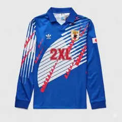 【復刻・即発送】 サッカー日本代表 ドーハの悲劇 長袖 ユニフォーム 2XL 復刻・即発送】 サッカー日本代表 ドーハの悲劇 長袖 ユニフォーム 2XL