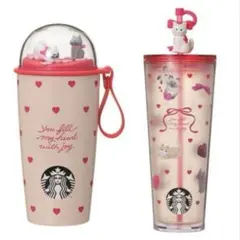 スターバックス バレンタイン 2026 タンブラー ハート キャット