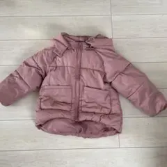 Lycee mine フード付きダウンコート 120ピンク