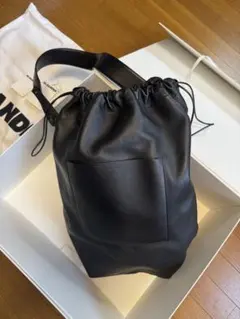 JIL SANDERブラック　ドローストリング バッグ　レアサイズ　メンズのサムネイル